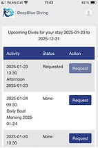 HALIBLU Customer Portal View